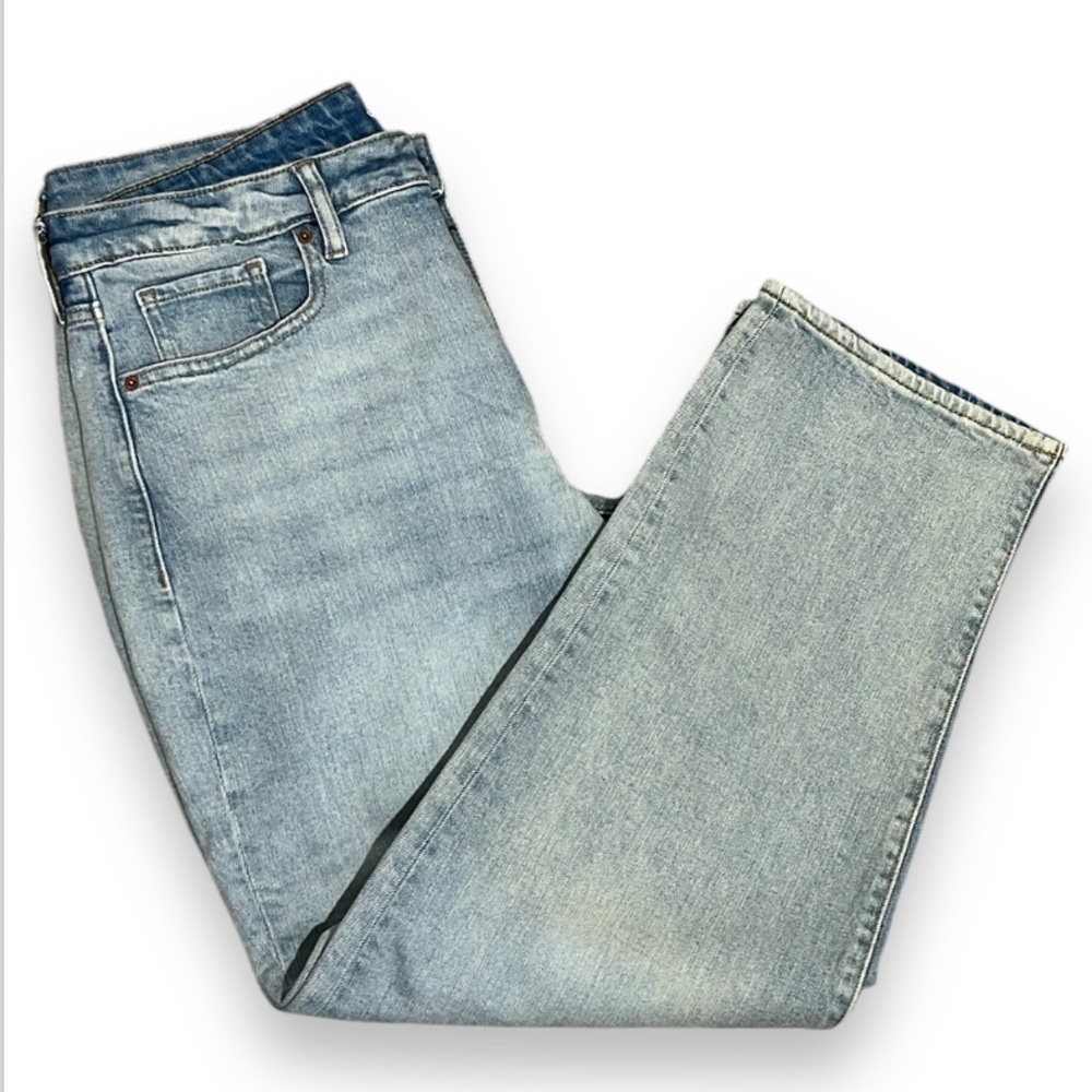 Old Navy High Rise O.G. Loose Jeans Secret Smooth Pockets Light Wash Size 14 NWT